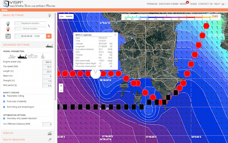Safe and efficient navigation in the Mediterranean Sea