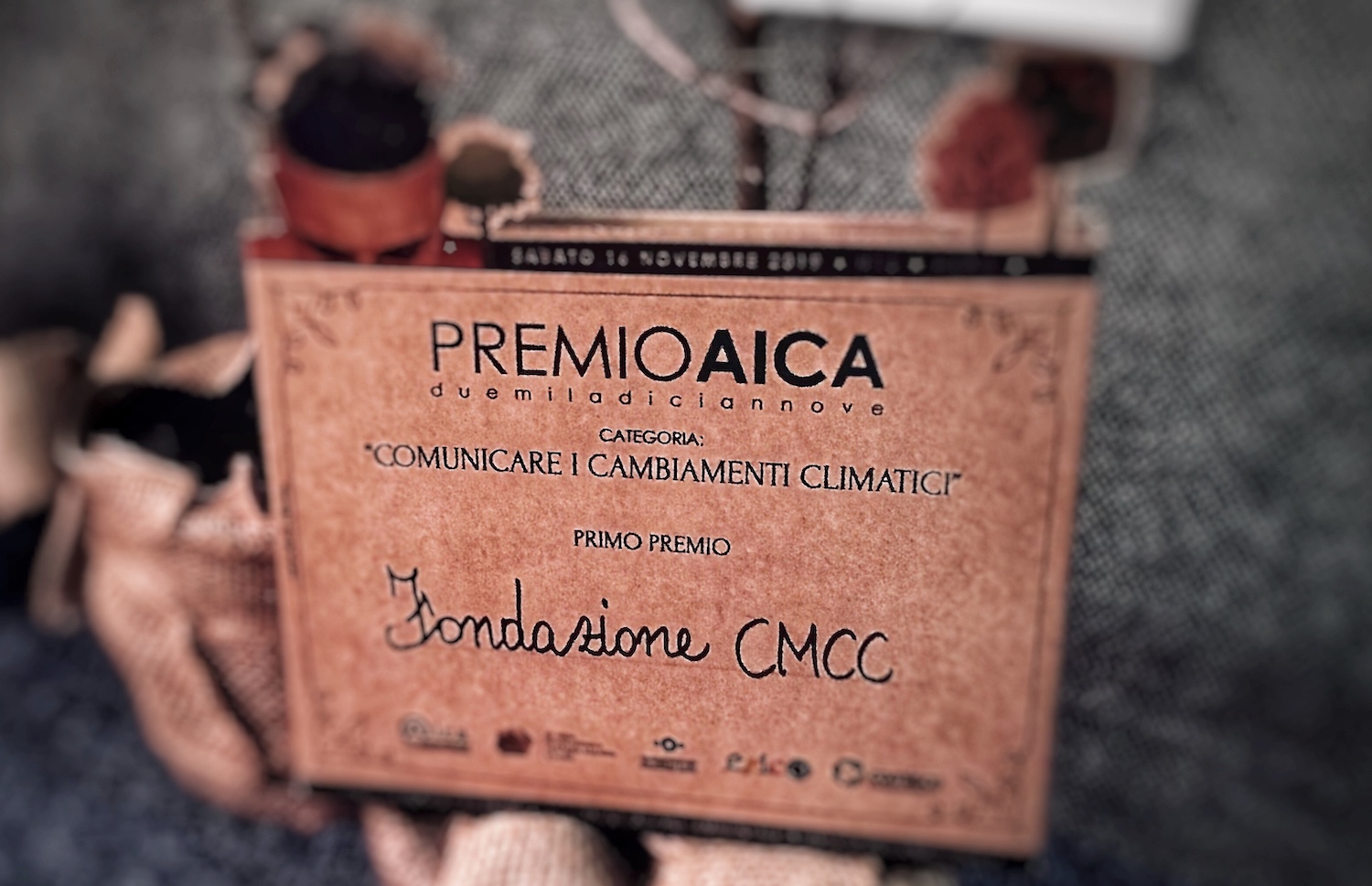 Alla Fondazione CMCC il premio AICA Comunicazione Ambientale 2019