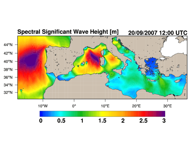 Mediterranean Sea Waves Hindcast Cmems Med Waves Cmcc
