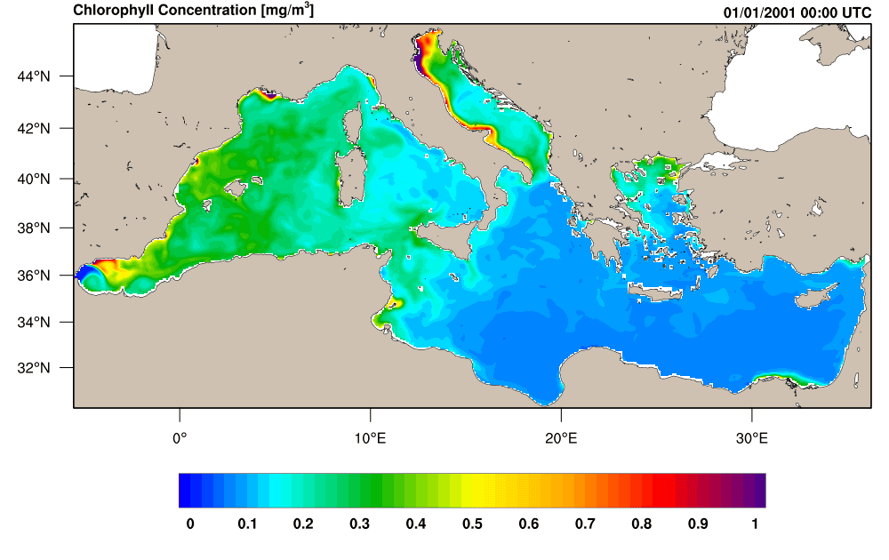 Eddies and Chlorophyll-a in the Mediterranean Sea