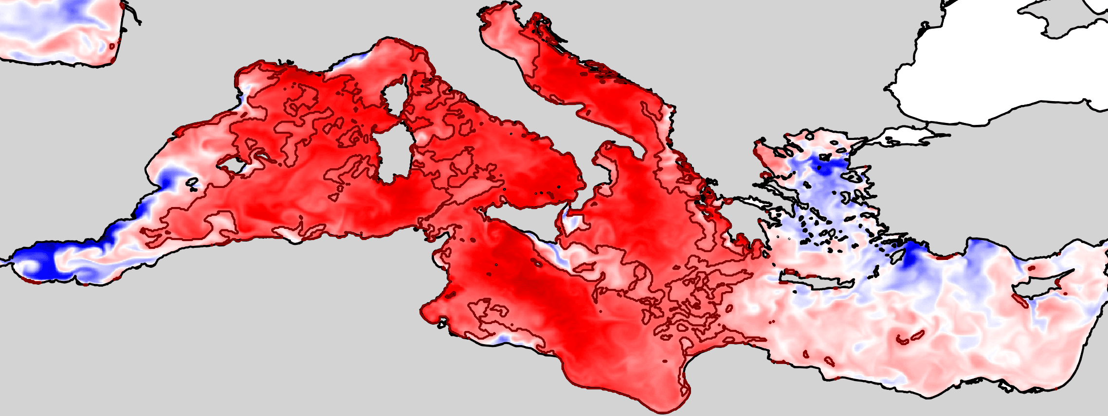 Marine heat wave in the Mediterranean: observations and predictions