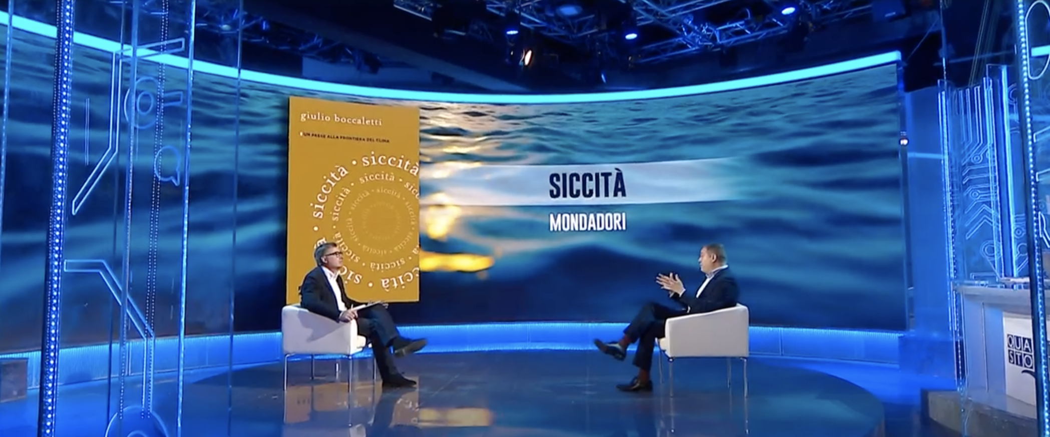 Extreme events: Giulio Boccaletti presents his latest book “Siccità” on Italian TV