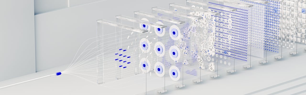 rappresentazione artistica del deep learning