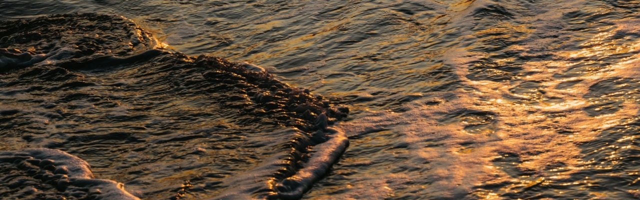 oil spill in sea water