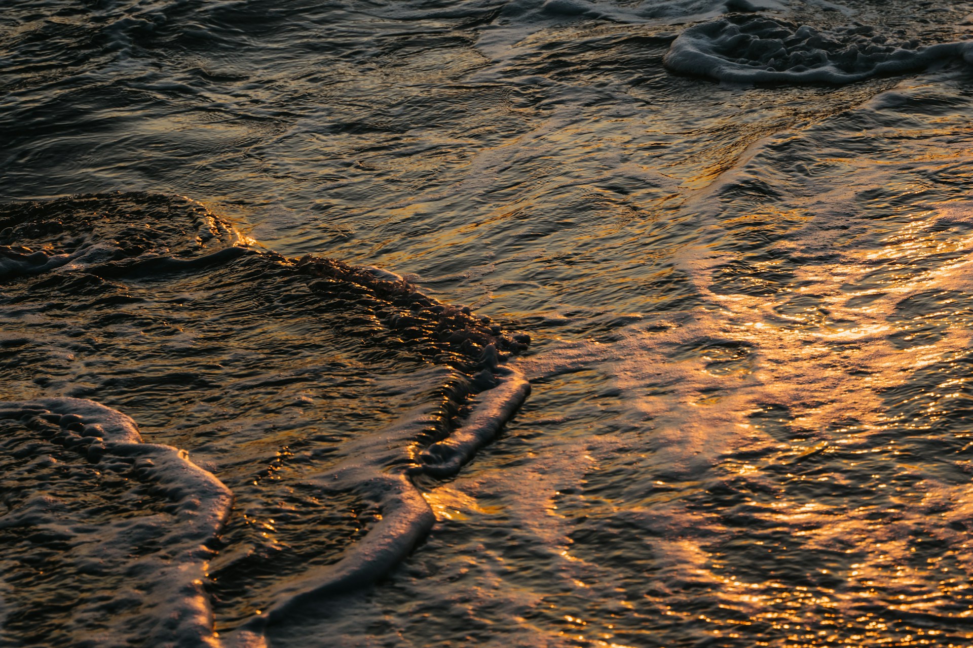 oil spill in sea water
