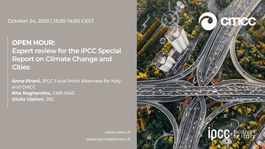 OPEN HOUR: Expert Review for the IPCC Special Report on Climate Change ...