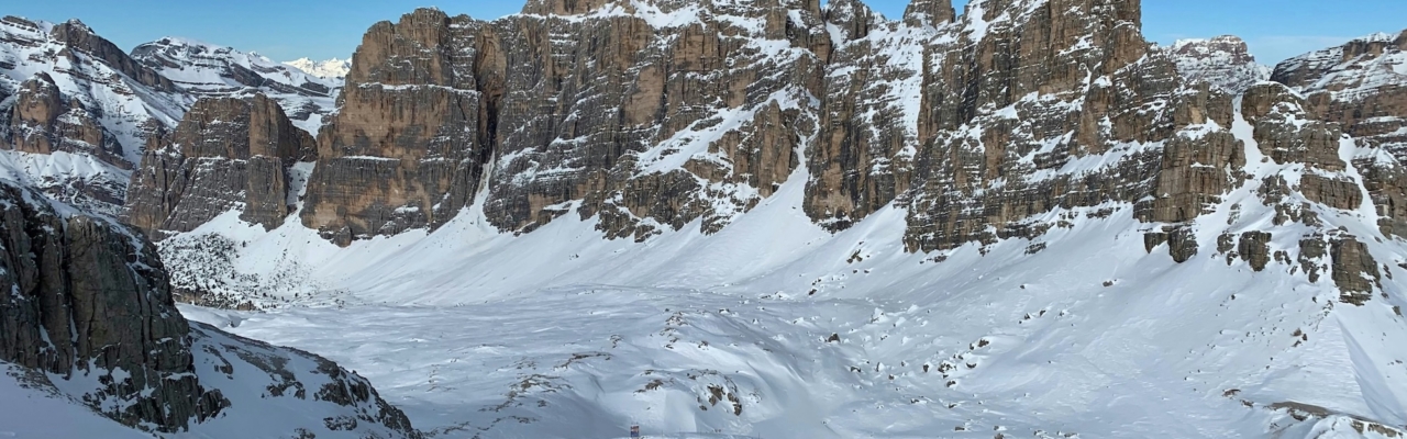 The ski slopes of the Milan-Cortina Olympics