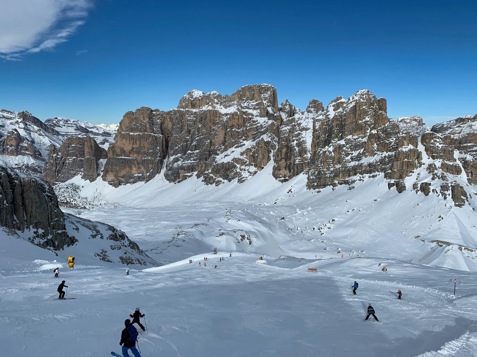 The ski slopes of the Milan-Cortina Olympics