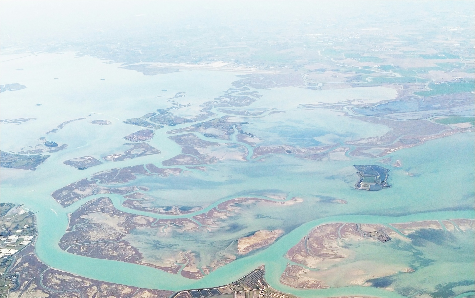 Venice Lagoon, aereal view
